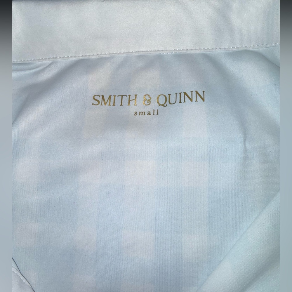 NWOT Smith & Quinn The Kennedy Gingham Check Polo Athletic Golf Top Sleeveless S - Picture 6 of 7